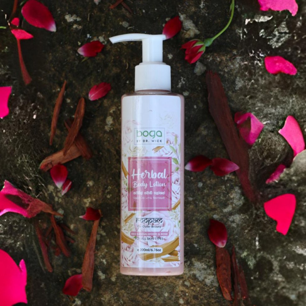 Day and Night use Red Sandlwood & Rose Herbal Lotion - Boga By Dr.Wick - Image 3