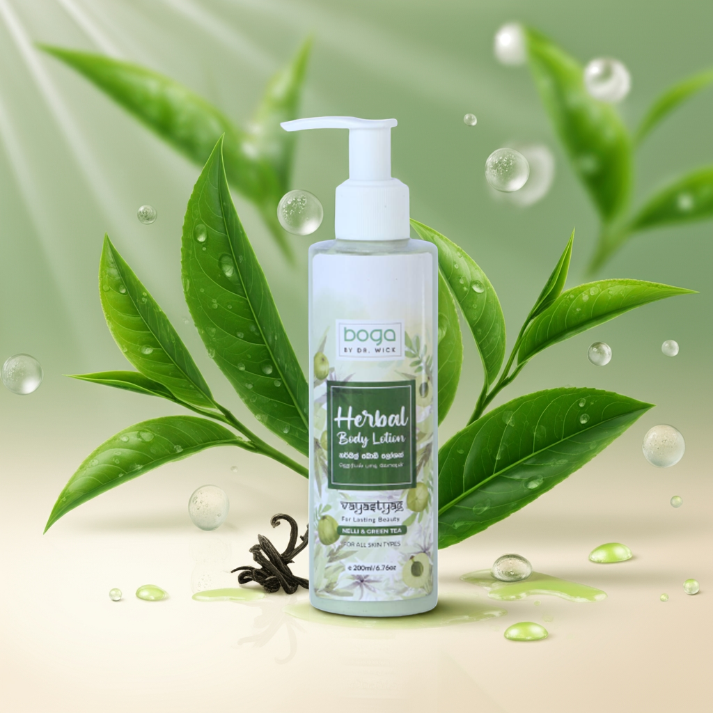 Unisex - Nelli & Green tea Herbal Lotion - Boga By Dr.Wick - Image 3