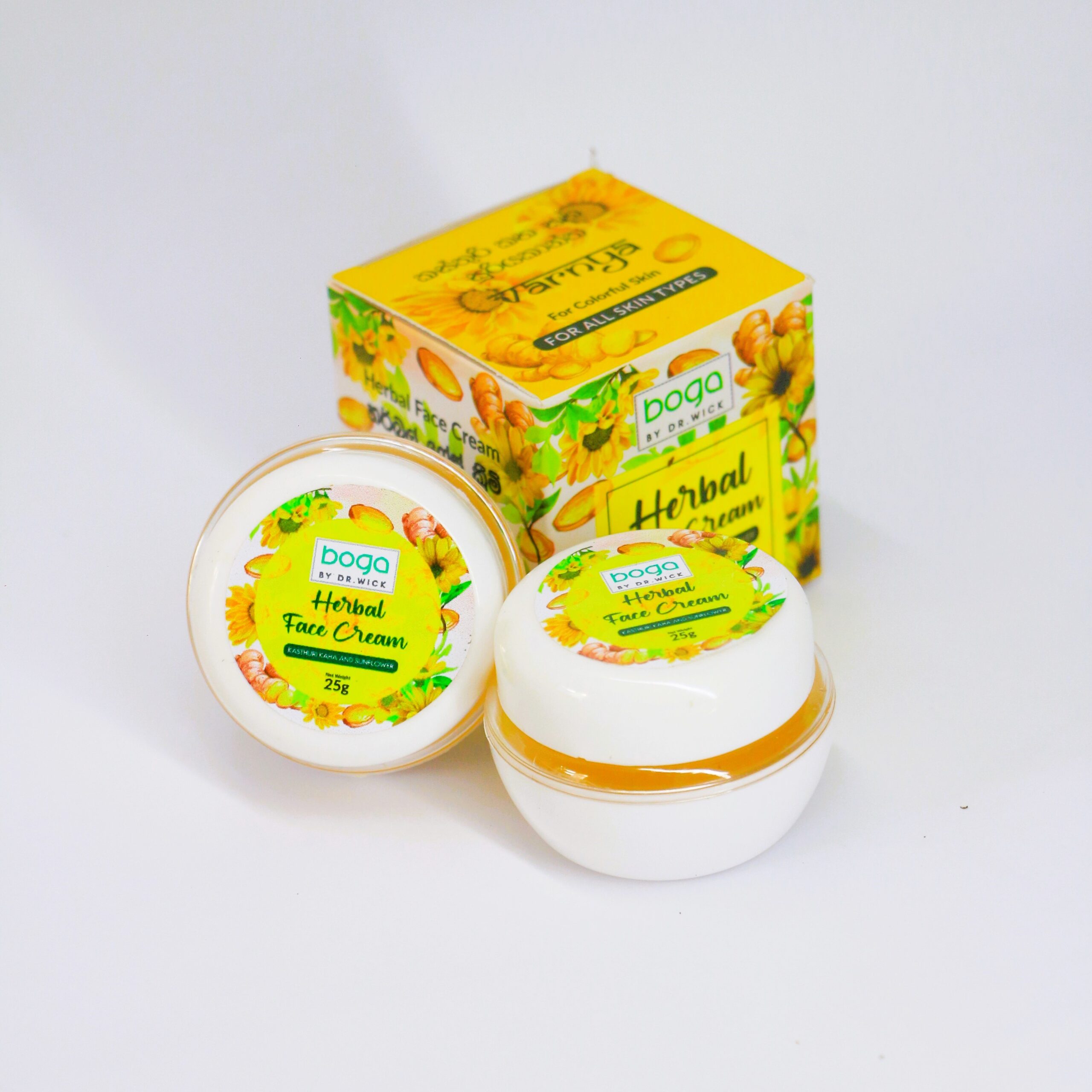 Pimple Skin – Kasthuri Kaha & Sun Flower Face Cream – Boga By Dr.Wick White